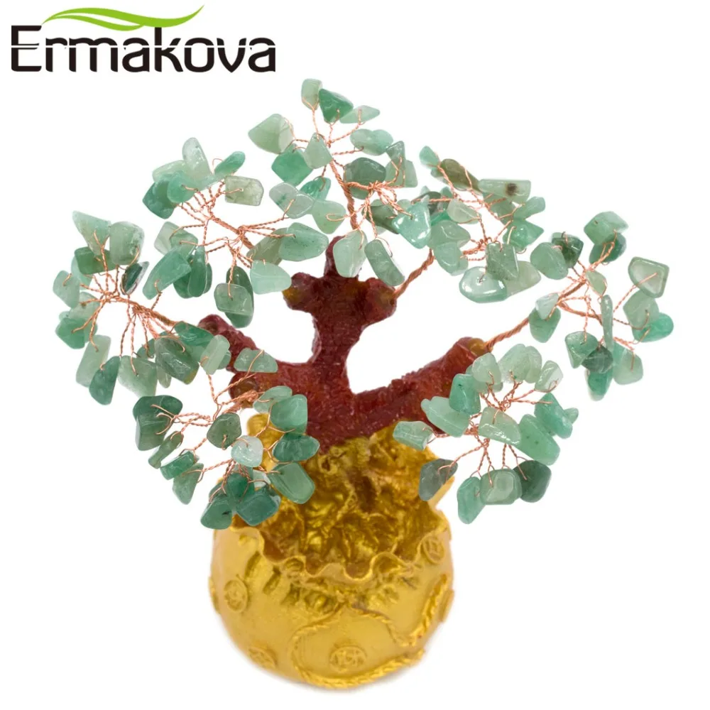 ERMAKOVA Фен Шуй богатство Кристалл деньги дерево бонсай стиль и удача домашний