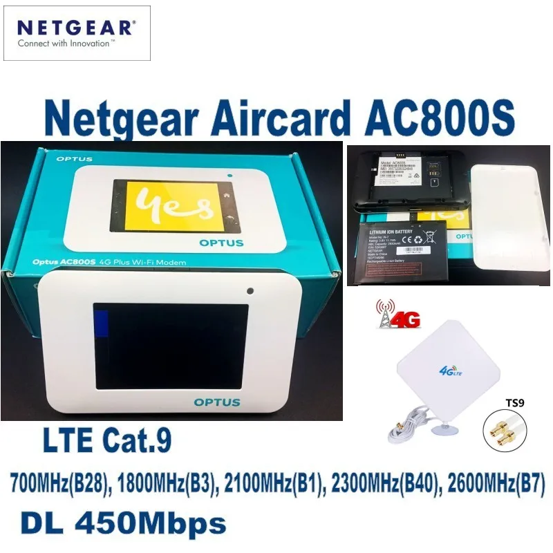 Netgear Aircard 800S (AC800S) LTE Cat 9 Mobile Hotspot Plus With 4G External Antenna | Компьютеры и офис