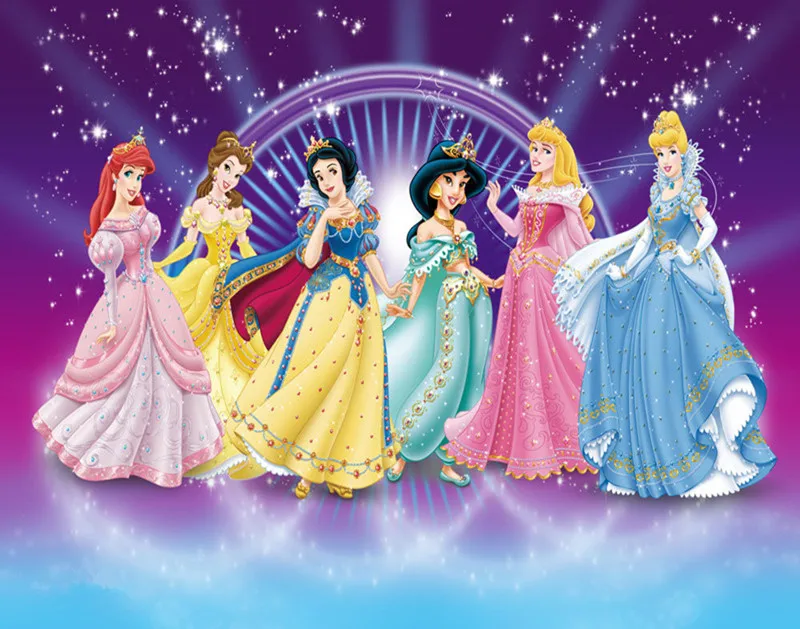 Disney Six Princess 2,5 м флаг 1 комплект баннер в том числе 10 шт. Вымпел Детские флаги для вечеринки по случаю Дня Рождения Печать Белоснежка поставки