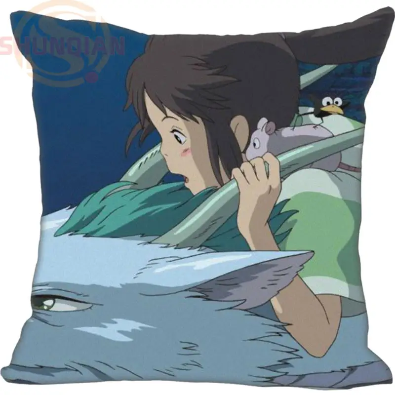

Top Sale Throw Pillow Case Bestative Spirited Away pillow Cover One Side