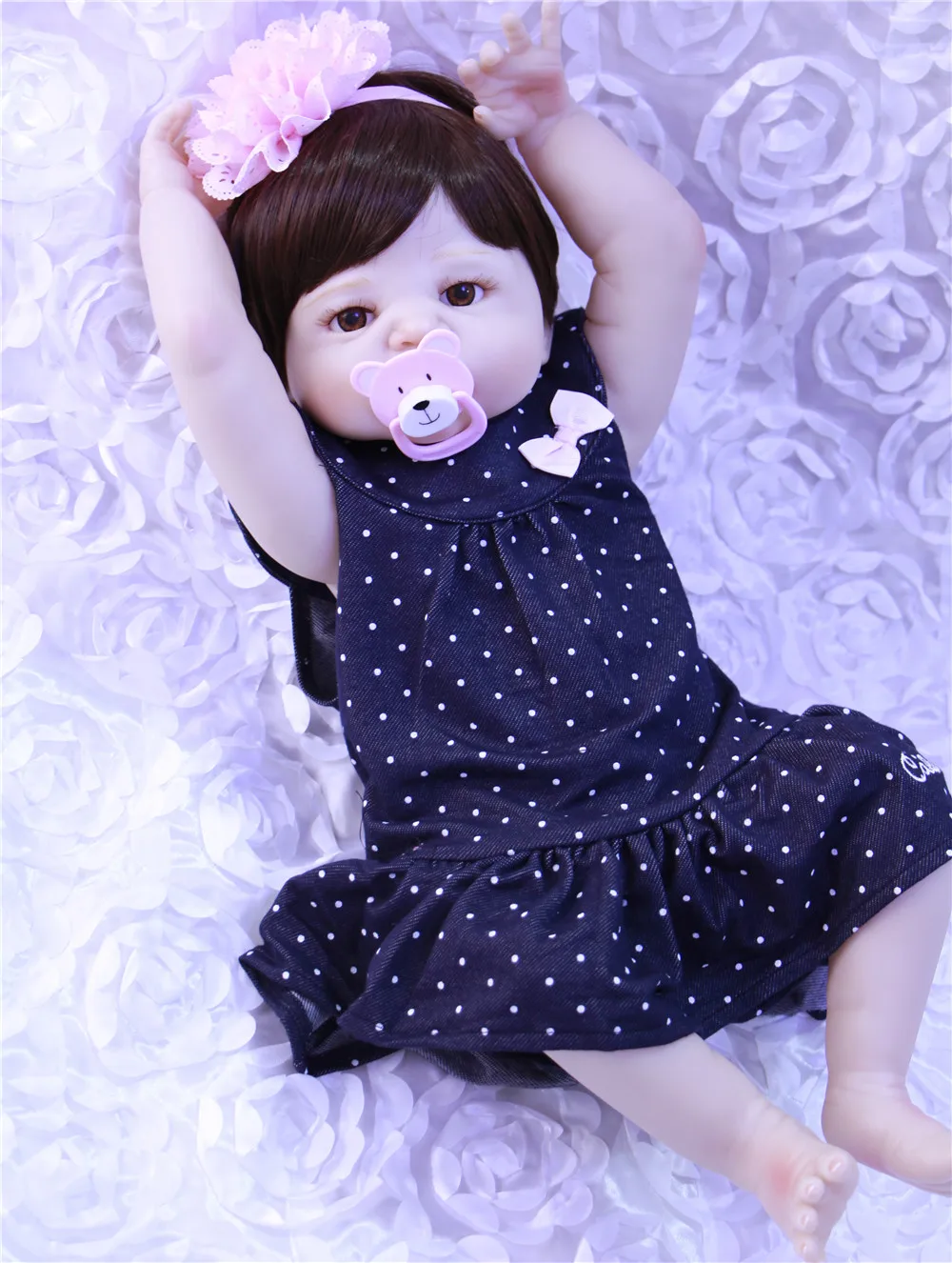 55 см силиконовые куклы для новорожденных реалистичные детские принцессы на день