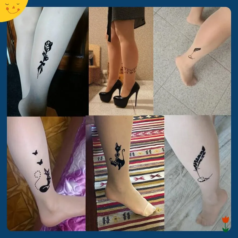 YGYEEG, хит, модные, милые, сексуальные, для женщин, девушек, милые, с рисунком татуировки, цветные, вечерние, для отдыха, колготки, чулки, новинка