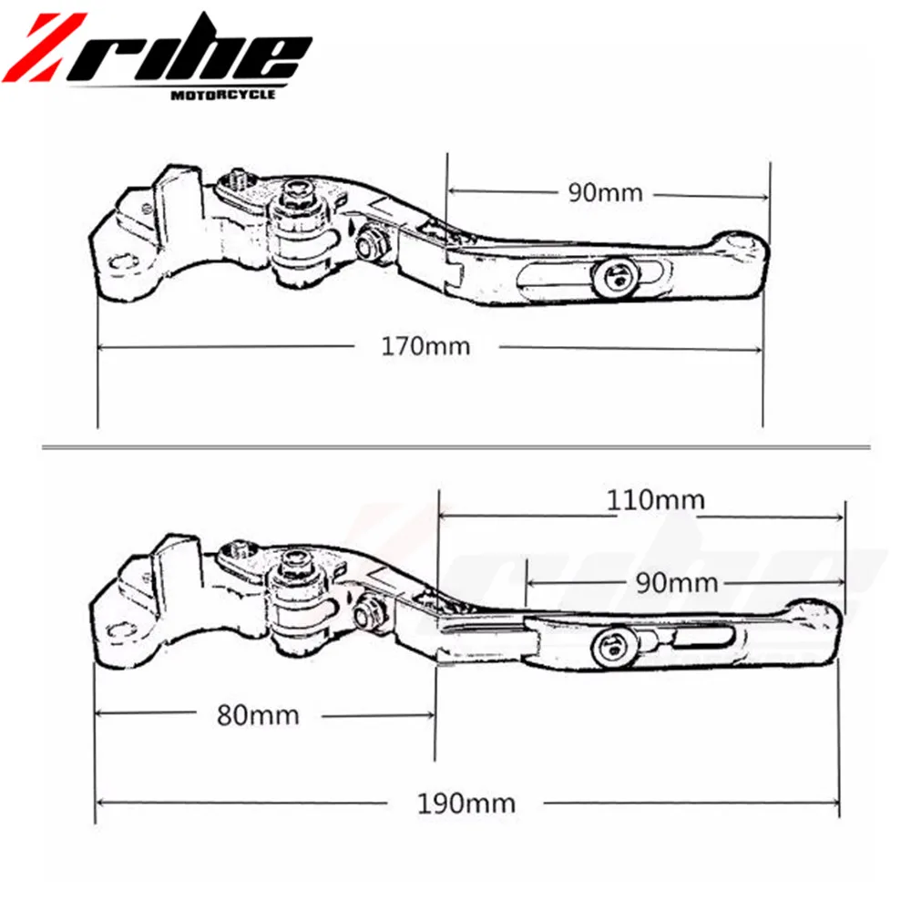 Логотип CBR Мотоцикл cnc Алюминиевые Складные Выдвижные сцепные рычаги