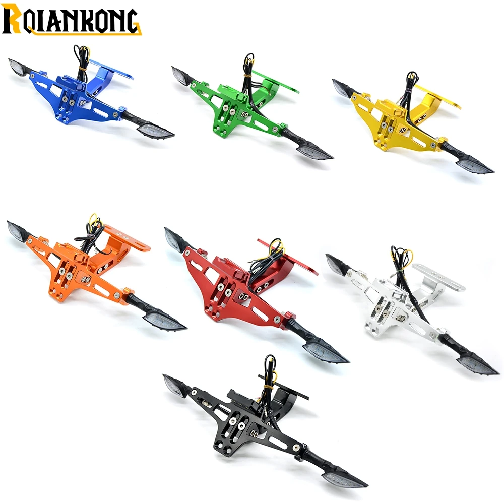 

Кронштейн номерного знака мотоцикла держатель номерного знака Рамка номерного знака для Kawasaki Ninja 650R ER-6F ER-6N ZX10R ZX11 ZX1400