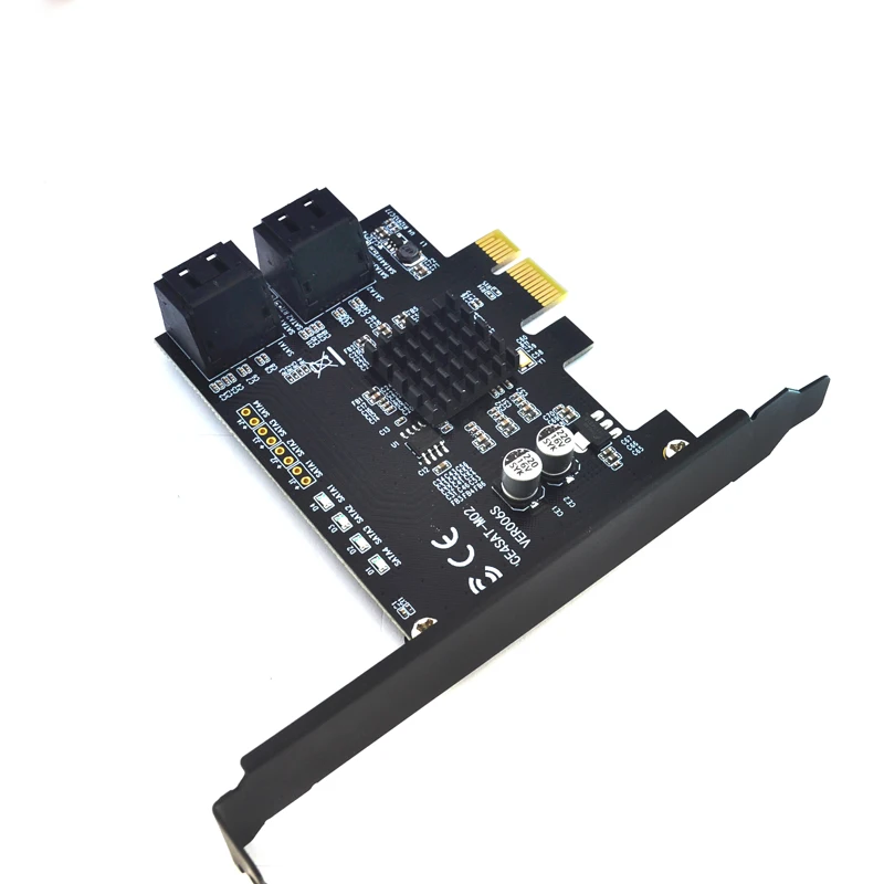 Новинка 4 порта SATA 6G Marvell 88SE9215 PCI Express Райзер карта e к III 3 0 конвертер SATA3.0 HDD SSD IPFS для