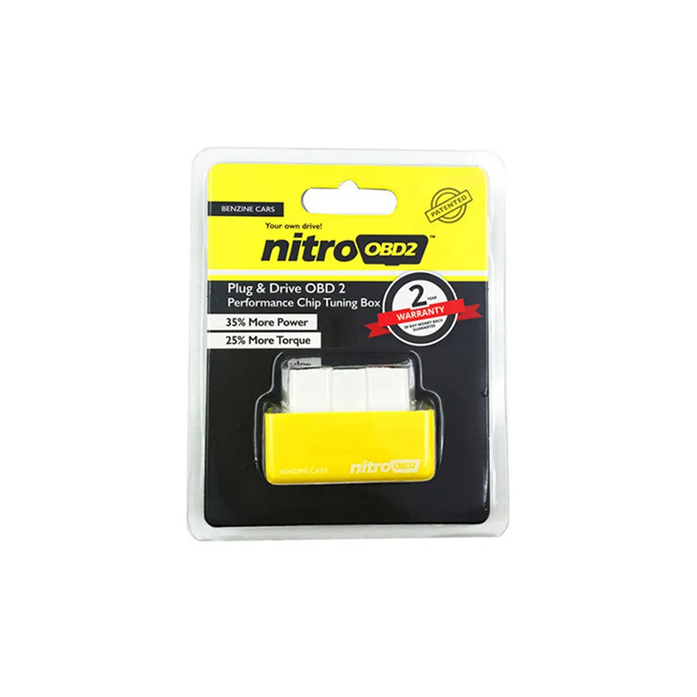 NitroOBD2 бензиновая вилка и привод производительность для Benzine Eco OBD2 ECU чип тюнинговая коробка 20% экономия топлива больше энергии(зеленый