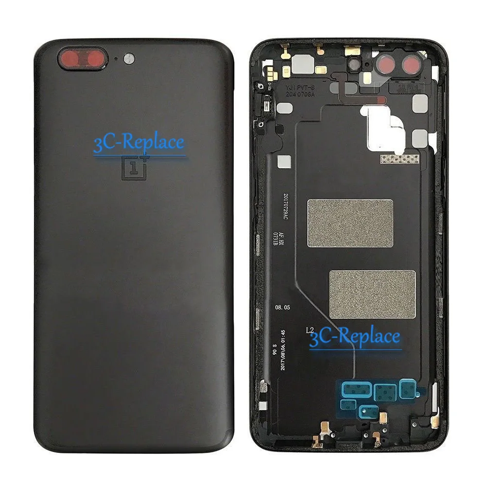 Оригинальная Черная/Золотая задняя крышка батарейного отсека 5 дюйма для Oneplus 1 +