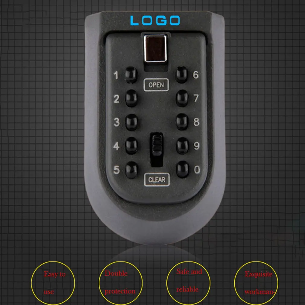 Настенный держатель для ключей с кодовым замком утолщенная железная коробка из