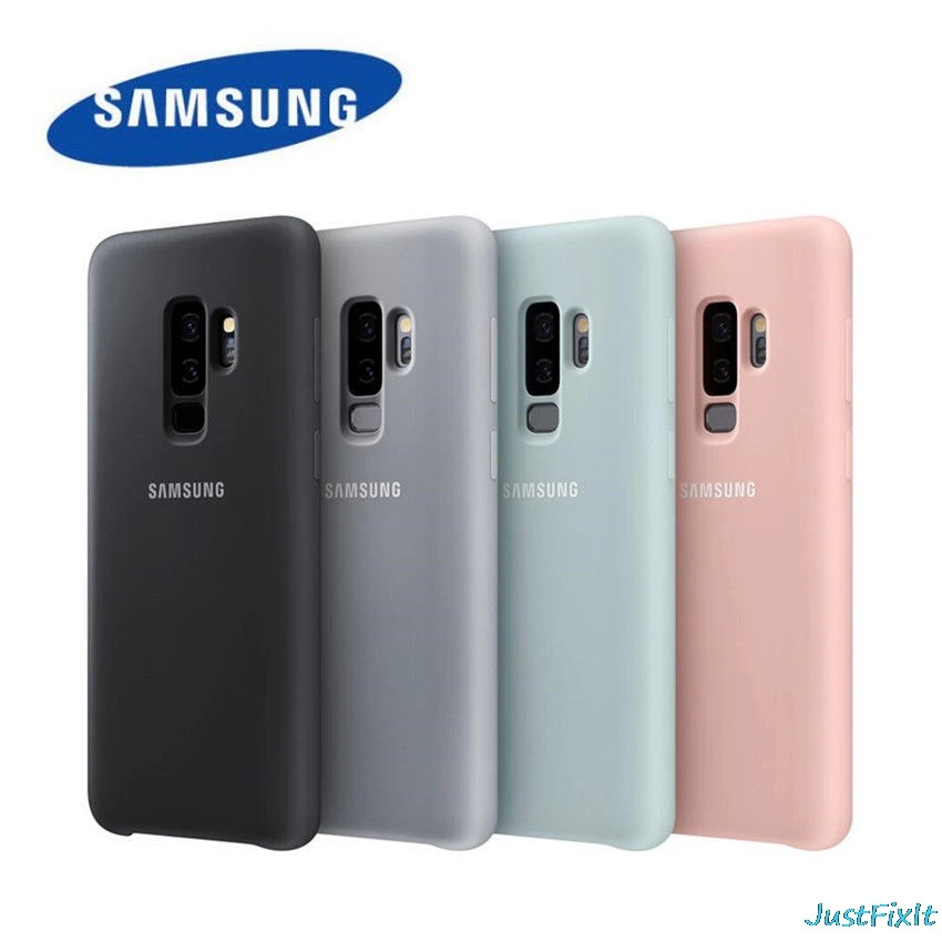 100% оригинальный силиконовый чехол для Samsung Galaxy S9 + PLUS G960F G965F защита от износа 8