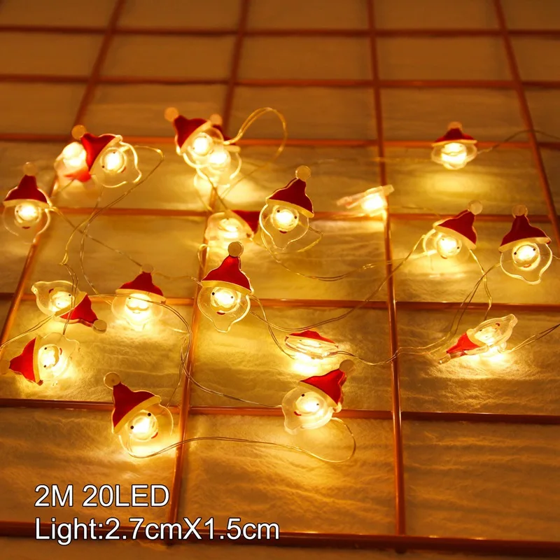 Santa Claus light QIFU рождественские украшения для дома Navidad Рождественская елка огни Рождественские декоративные украшения Рождественский подарок счастливый год - Цвет: Santa Claus light