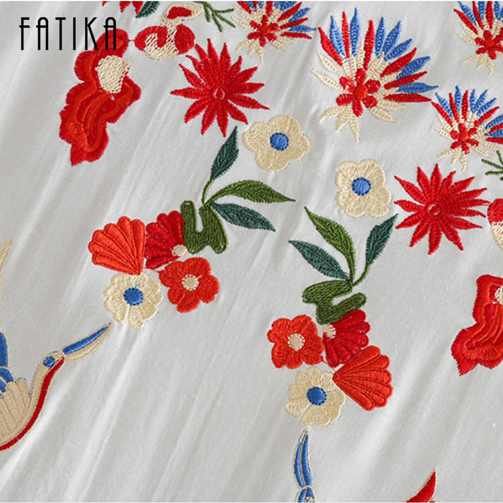 Fatika Новинка 2017 года модные женские туфли с круглым вырезом цветочный платье