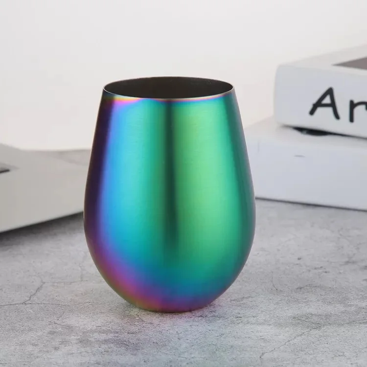 Новинка 304 SS двухглазурная вакуумная цветная термоизоляционная чашка с высокой