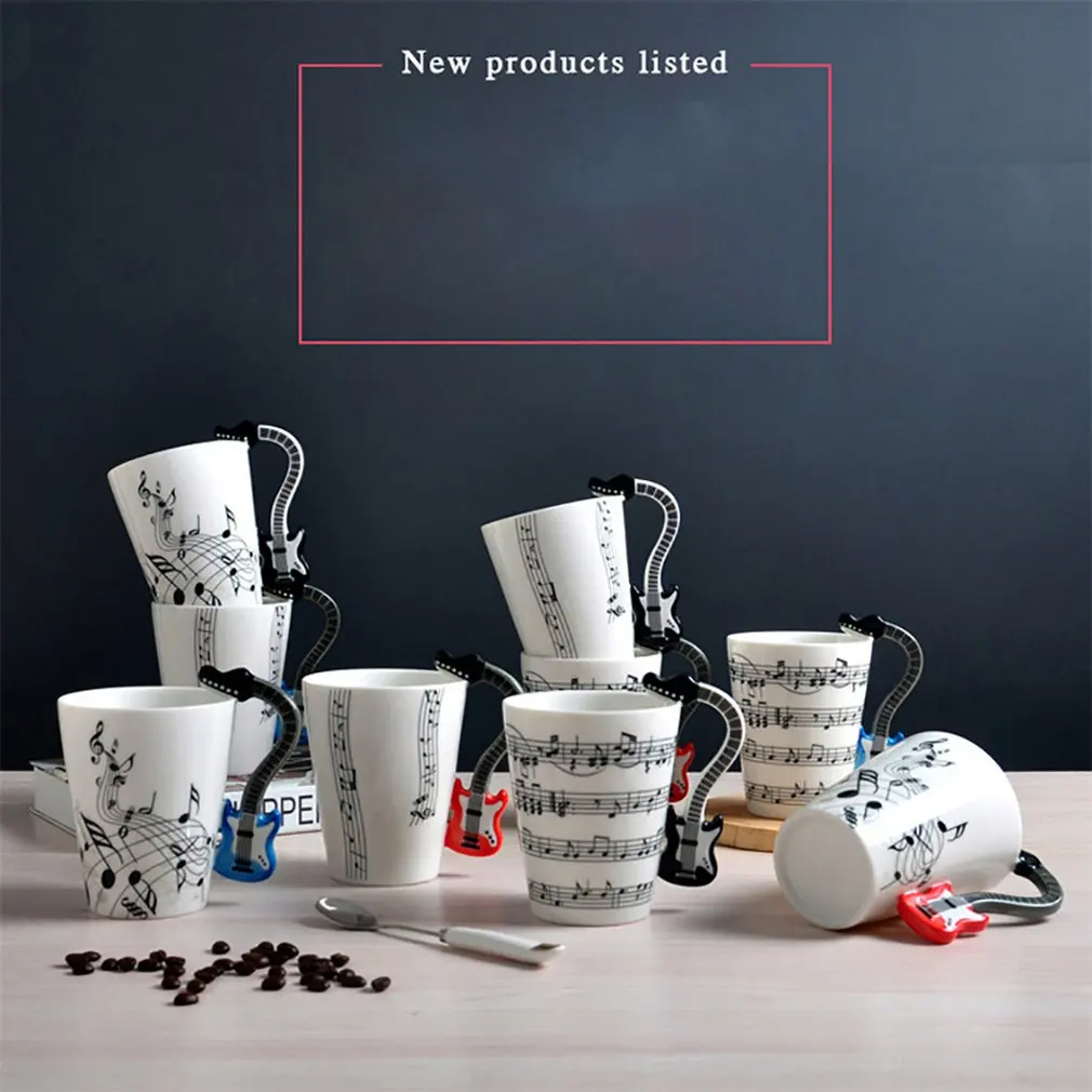 Гитара/скрипка форма Ручка чашка искусство керамическая кружка музыкальный