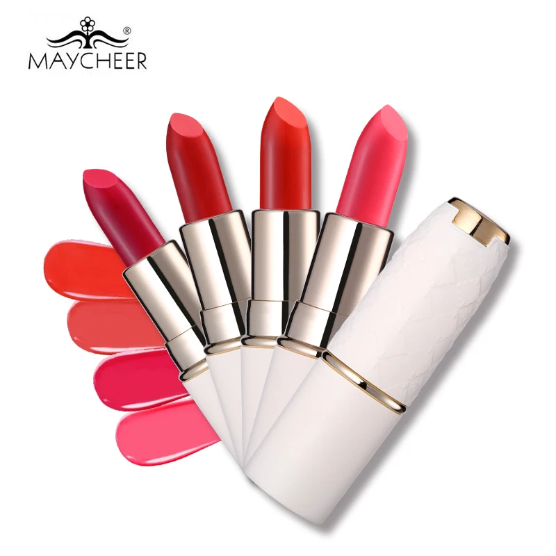 Maycheer, 6 цветов, восстанавливающая губная помада с ромашкой, увлажняющая, водостойкая, меняющая температуру, бальзам для губ, натуральные экстракты, питательный обнаженный