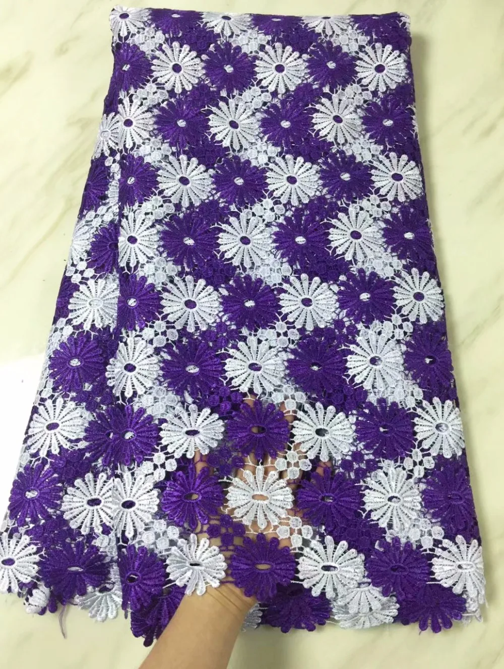 Nigerian Lace Fabrics 2018 African Guipure Fabric High Quality French Water Soluble PLL14 | Дом и сад