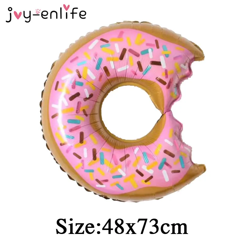 Doughnut Joy-enlife 1 шт. крем гамбургер пончик хот-дог фольга Воздушные шары Дети день рождения партии свадебной вечеринки декор - Цвет: Doughnut
