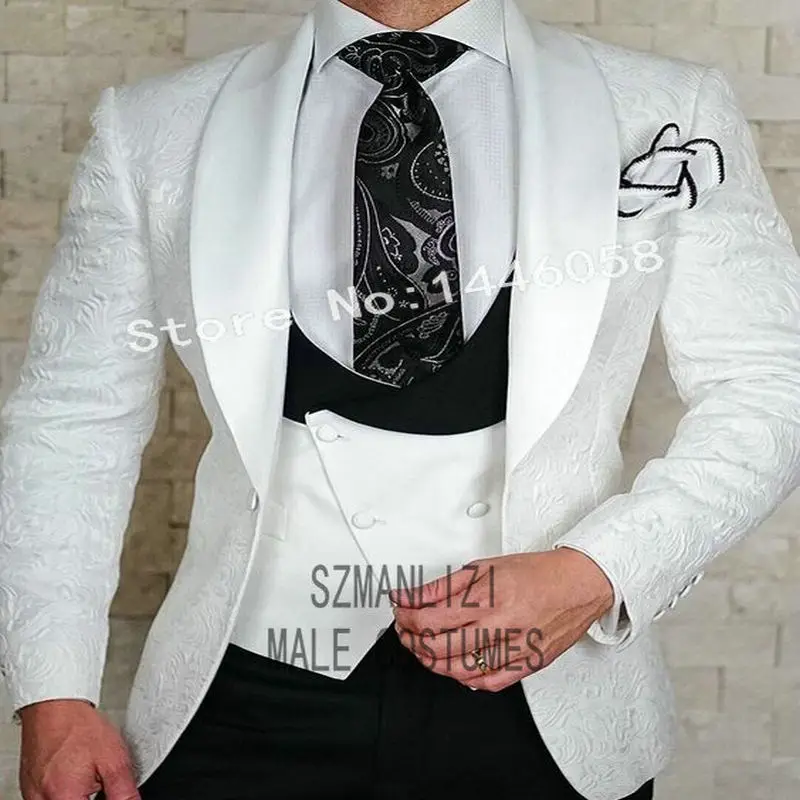 Свадебные костюмы SZMANLIZI 2019 новый дизайн официальная одежда для жениха белый