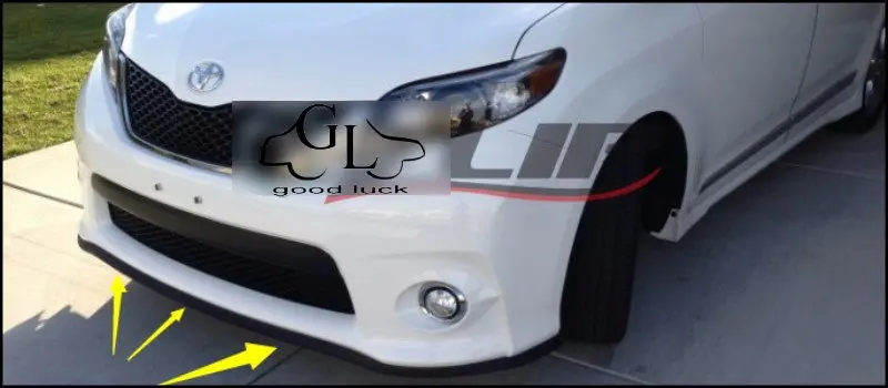Для TOYOTA Innova 2004 ~ 2015 передний бампер для губ/спойлер автомобиля любителей губ