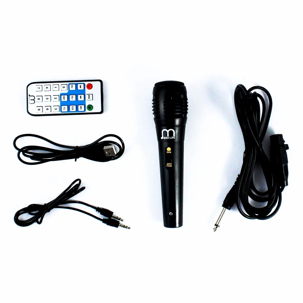 Bluetooth караоке Динамик с микрофоном FM радио MP3 высокое Мощность Портативная