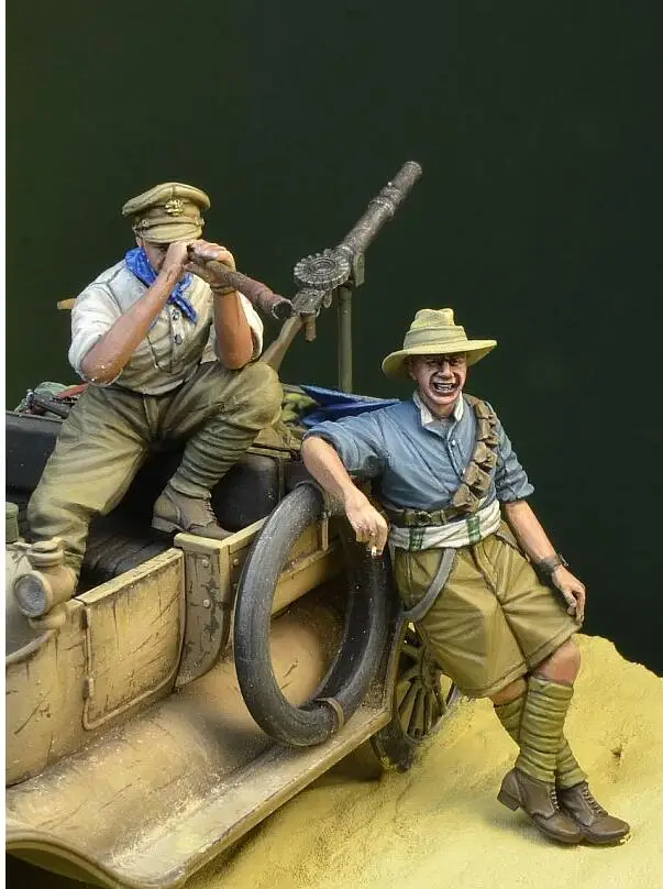 Набор фигурок из смолы в масштабе 1/35 2 фигурки солдат ANZAC (не входит комплект