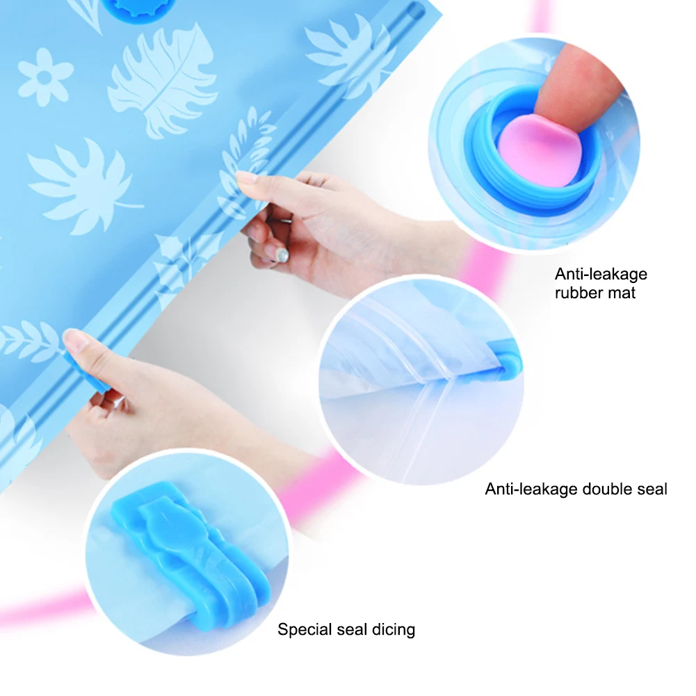 Вакуумные пакеты для хранения с ручным насосом 5 шт. | Дом и сад