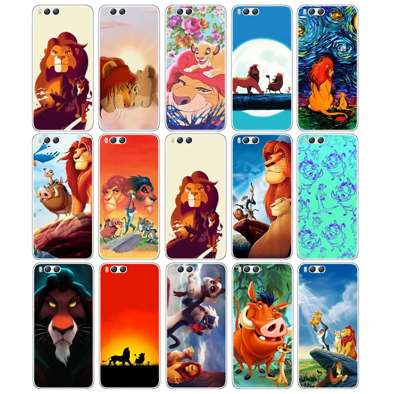 DREAMFOX M115 Lion King Soft TPU Silicone Case Cover For Xiaomi Mi Note 2 3 4 5 6 8 SE M5 4C 4S 5C 5S 5X 6X A1 Plus |