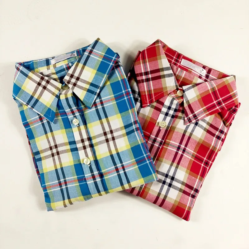 Новинка 2015. Женская рубашка из хлопка с длинным рукавом и отложным