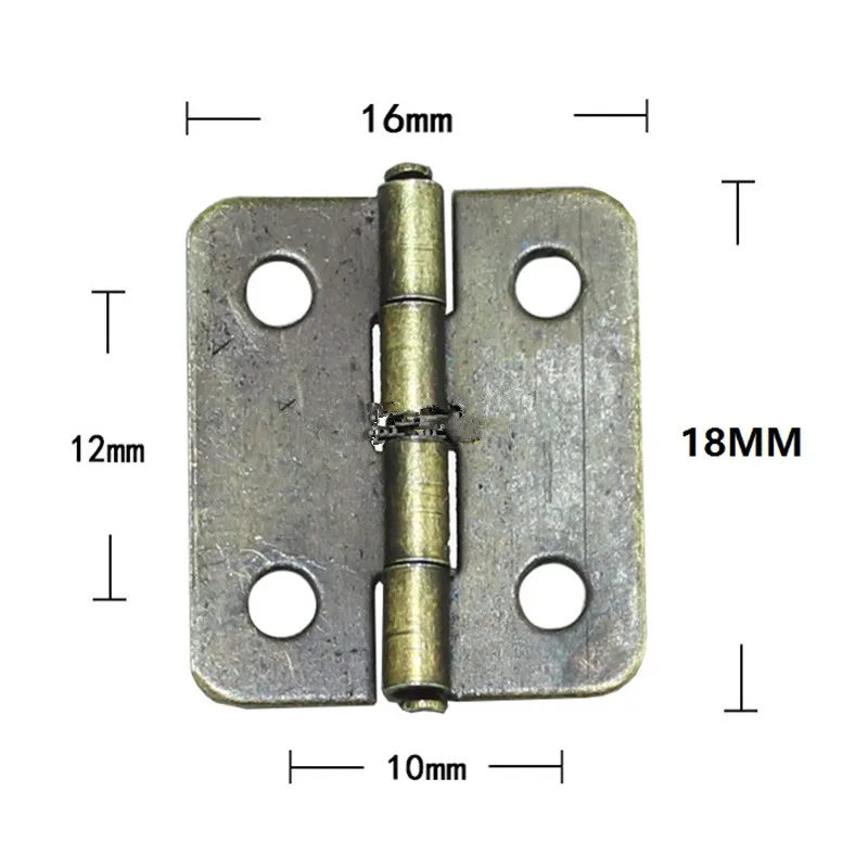 Бронзовая дверная петля для чемодана декор с 4 отверстиями мебельное украшение