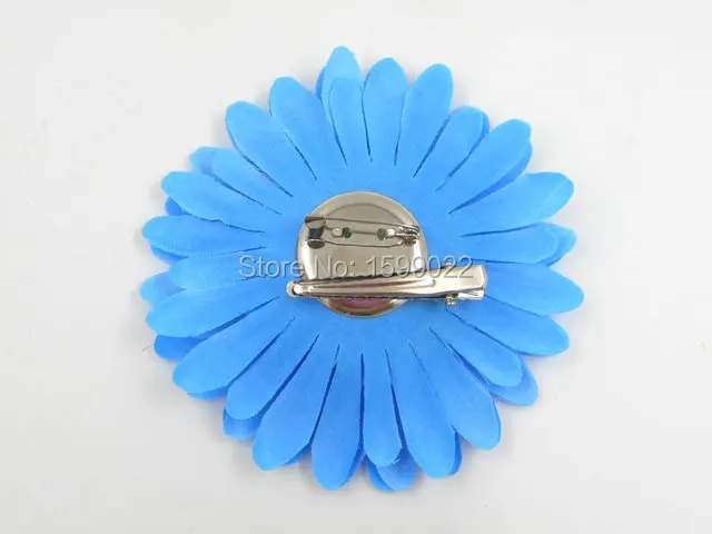 2 шт. Гавайские заколки для волос синий глубокий розовый Гербера ткань Цветочная