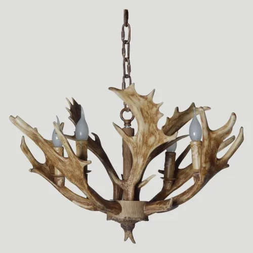 

European style 5/8 heads pendant lamp retro 5bar pastoral Art restaurant study creative antlers pendant light ZA830457