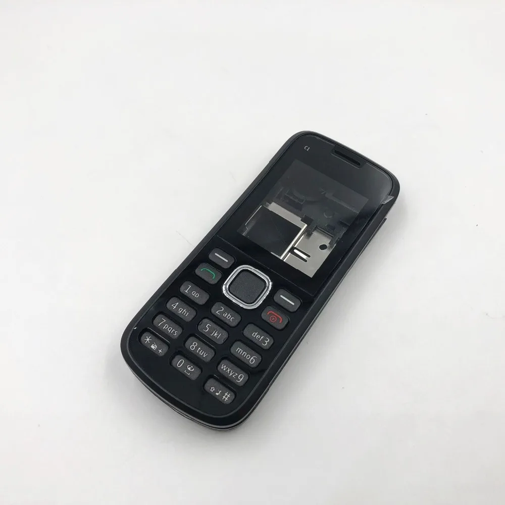 Задняя крышка батарейного отсека для Nokia C1 C1-02 Корпус Передняя рамка задняя +