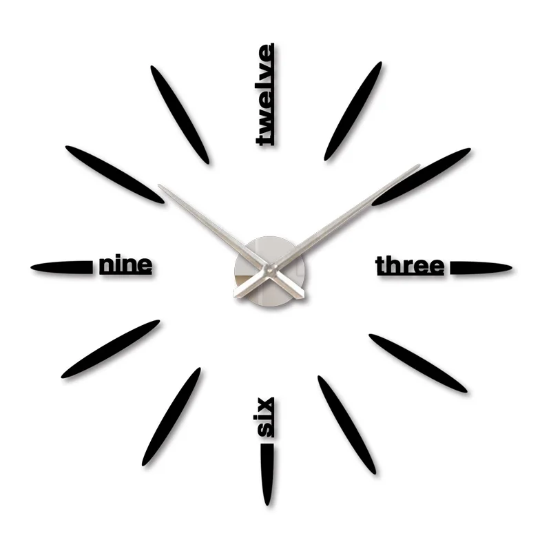 2016 DIY Украшение дома большие часы настенные Декор современный дизайн креативные