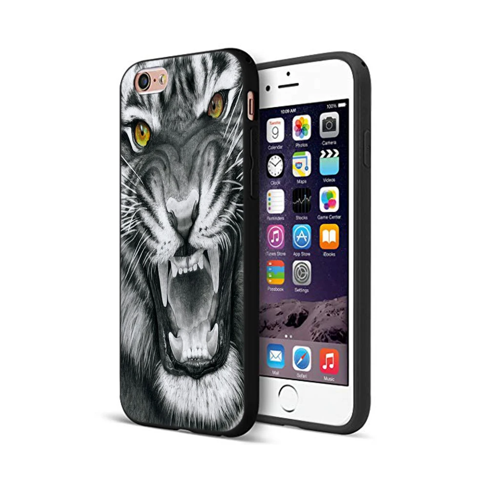 10070 Черный чехол ТПУ для iphone 5 5s se 6 6s 7 8 plus x 10 чехол силиконовый чехол для iphone XR XS 11 pro MAX чехол русский медведь тигр лев - Цвет: 10070