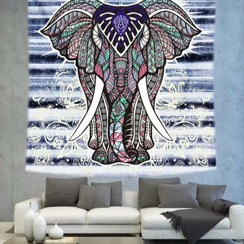 Цветочный богемный гобелен для дома гостиной декоративный настенный в стиле