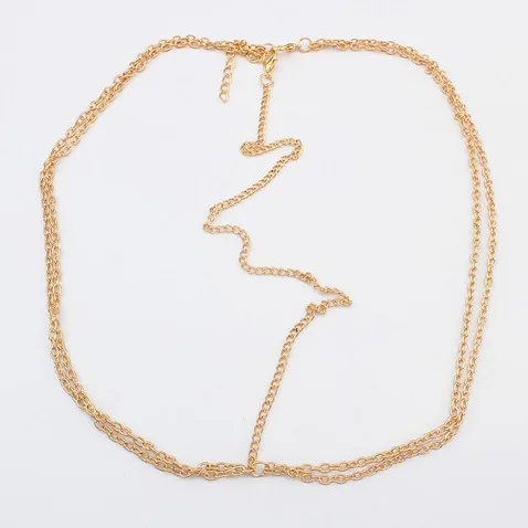 Женская повязка на голову с золотым покрытием металлическая цепочка для волос в