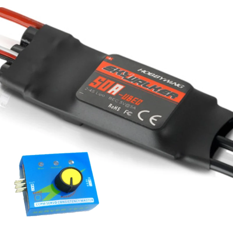 Контроллер привода 12В 50А ESC макс. 600 Вт для автомобиля электротурбины турбо