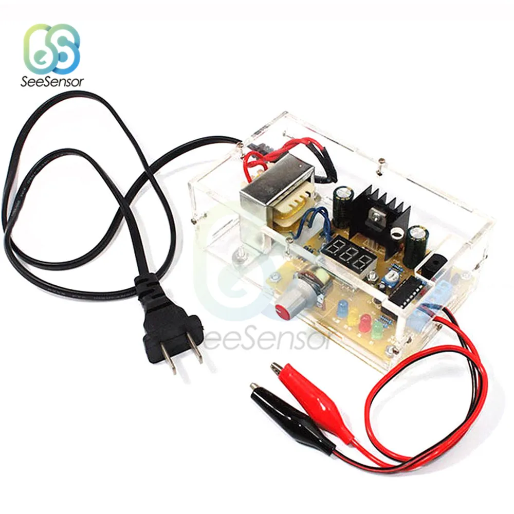 DIY наборы LM317 регулируемый регулятор напряжения от 110 В до 12 понижающий