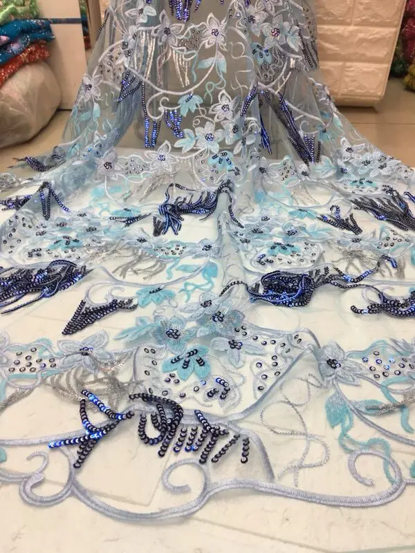 Французский чистой кружева 2018 последний блеск в нигерийском стиле шнуровка для