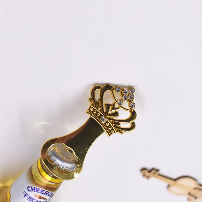 Creative Wedding Crown Bottle Opener Gold Color 50th Golden Anniversary Beer Party Favor Gift | Дом и сад