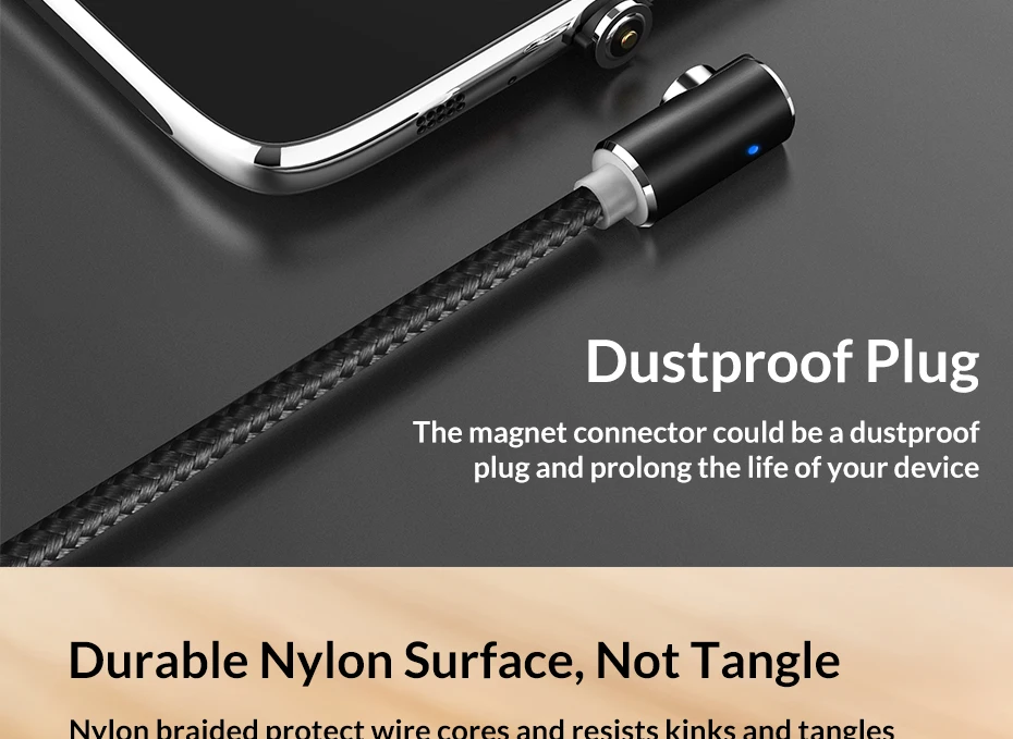 Магнитный usb-кабель TOPK l-типа для iPhone x xs Type C Micro USB для Xiaomi Samsung Galaxy S9 S8 Plus Huawei Usb C зарядный кабель