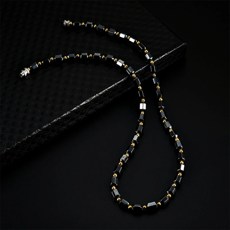 Магнитное гематитовое ожерелье с магнитной терапией черные женские ювелирные