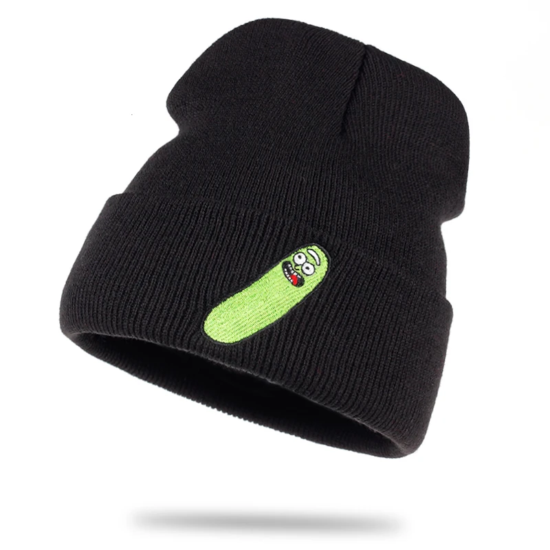 Rick and marty, зимние вязаные шапки, Rick Beanie, уличная, лыжная, вязаная шапка, Skullies, американское аниме, хлопок, Pickle Rick, Get Schwifty