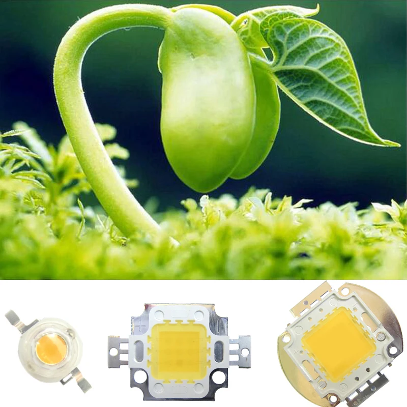 Высокая мощность 1 Вт 30mil 3 10 20 30 50 100 45mil полный спектр белого 380 ~ 780nm SMD диоды для