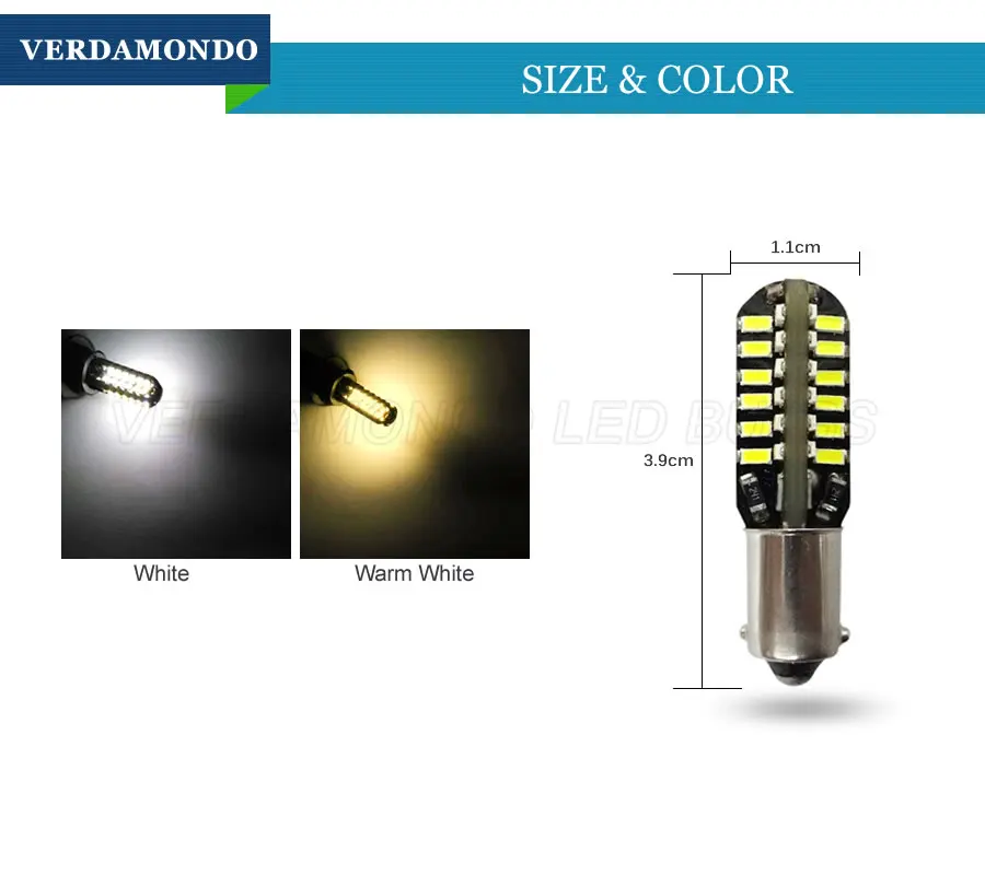 BA9S T4W 48 3014 SMD Интерьер автомобиля светодиодный просвет светильник Canbus Error Free фонарь освещения номерного знака купол Дверь Чтение лампы 12V теплый белый