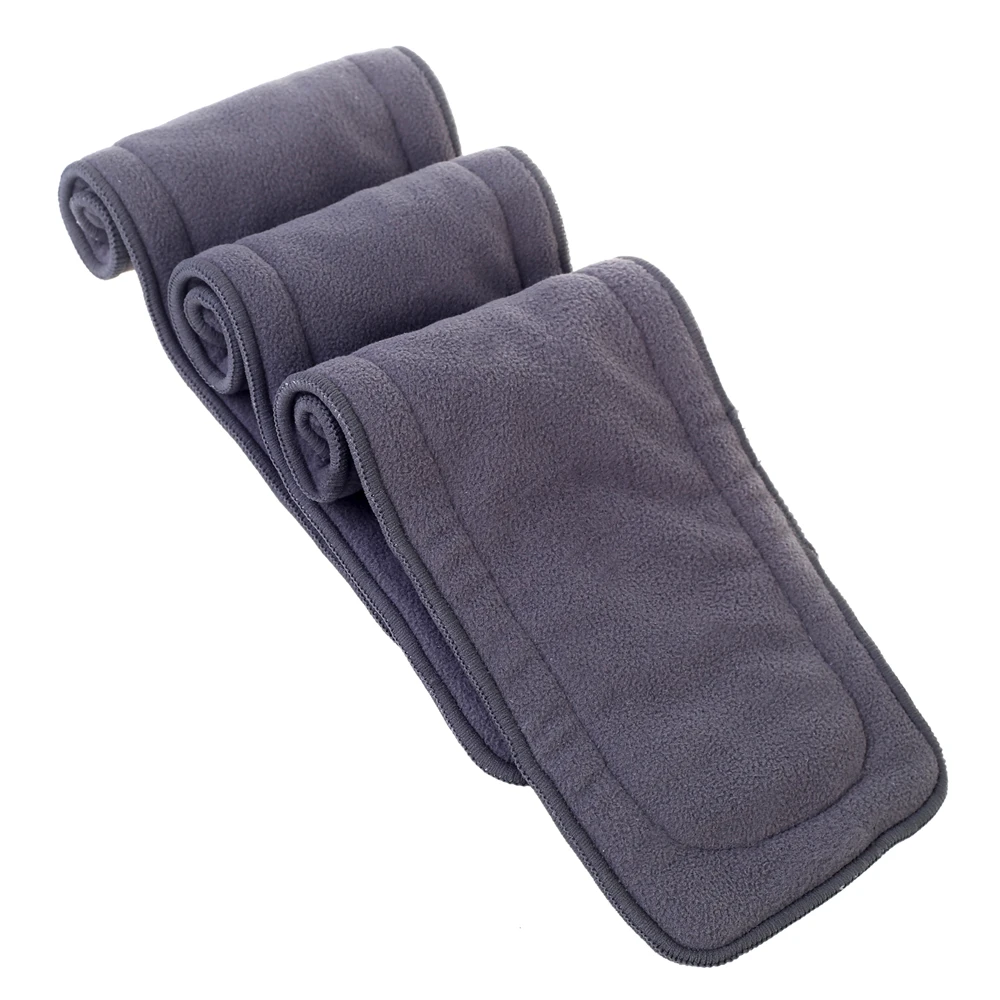 5 слоев оставаться сухим бамбуковый уголь флис детские пеленки ткань вставки