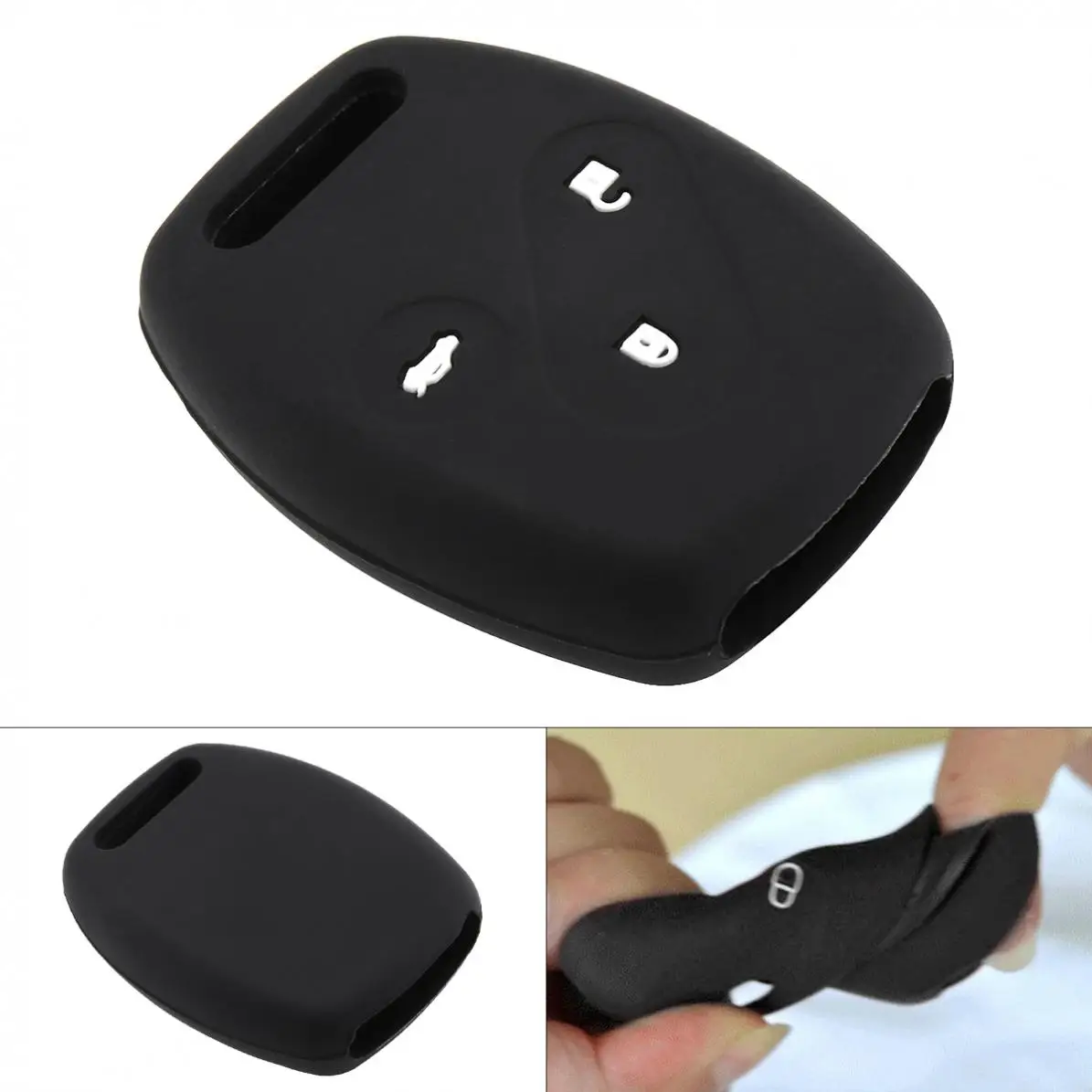 Защитный силиконовый чехол для ключей 3 кнопки Honda Civic 2006 2011 2017 /Accord CRV 2003 2007 Jazz