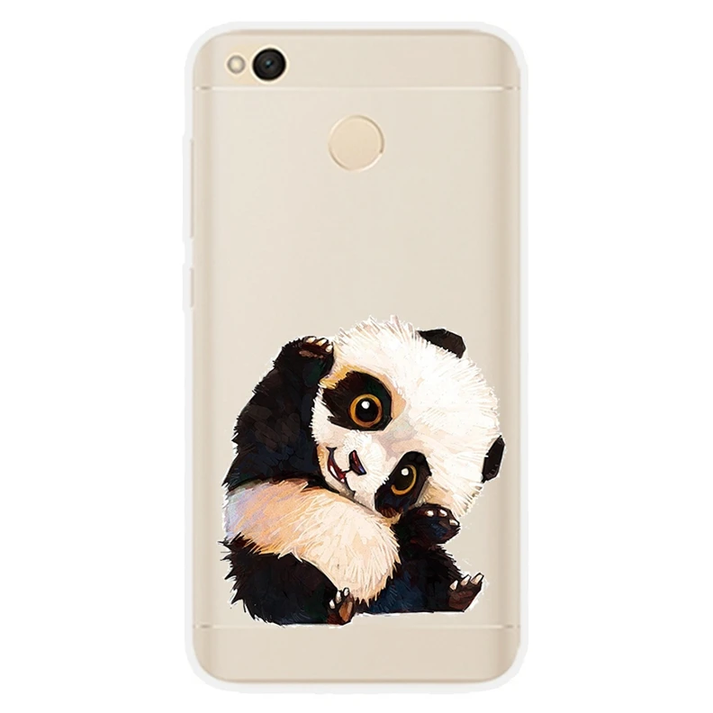 Silicone Cover For Xiaomi Redmi 4x Case 5.0' Printing Cute Animal for xm Xiomi 4 x Redmi4X Phone Cases |