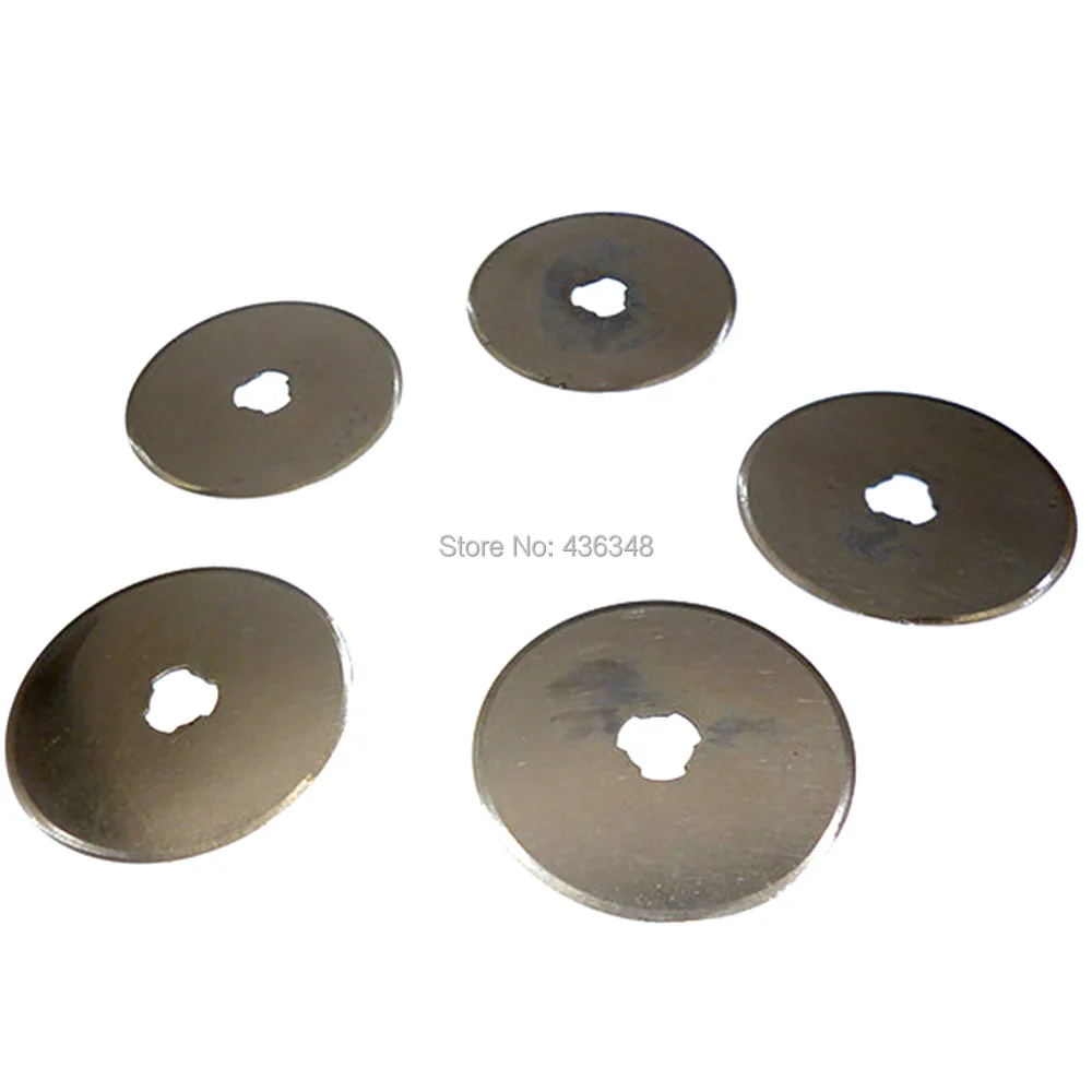 

5x 45mm Rotary Cutter Blades Refill Blade Sewing Quilting Photos Quilters Cutting Fabric Leather Craft Vinyl Paper Patchwork Cut