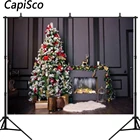 Capisco классический фон для фотосъемки новогодняя елка украшения камин фон фото студия фон для фотосъемки под заказ