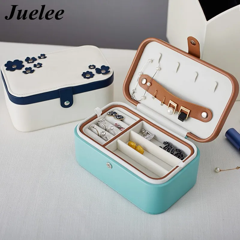 Шкатулка для ювелирных изделий из искусственной кожи многослойная|jewelry box|leather